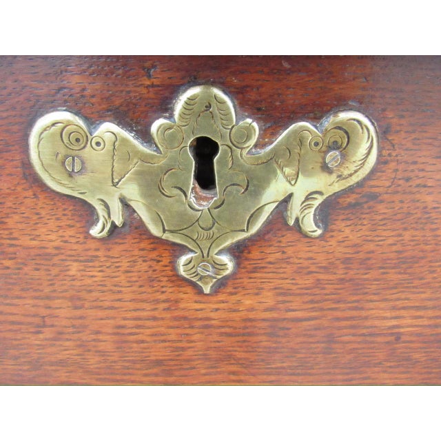 Antique English Oak Mule Chest For Sale - Image 9 of 18