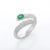 Emerald open ring in 18K gold with diamonds which perfectly goes with your personality and also helps you to improve your...