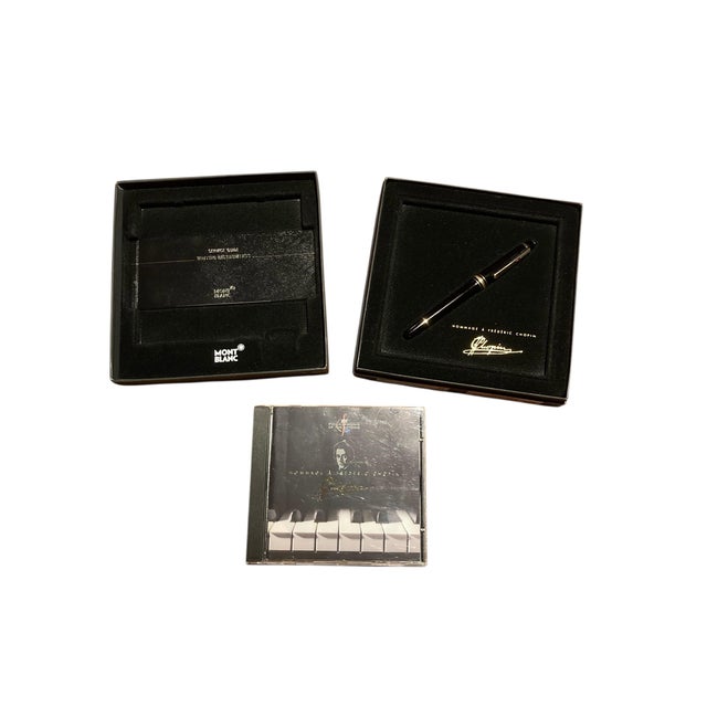 Fountain Pen and CD Set attributed to Frederic Chopin for Mont Blanc, 1990s, Set of 2 For Sale - Image 11 of 11