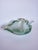 1950s Archimede Seguso Murano Glass Leaf Bowl Green Gold Bullicante For Sale - Image 14 of 17