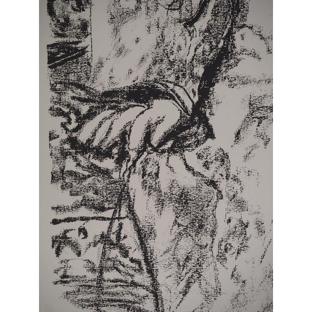 Leopoldo Presas, Young Woman on the Sofa, Lithograph For Sale - Image 6 of 8