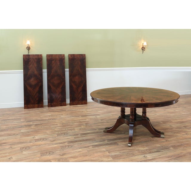 Round to Oval Extending Mahogany Dining Table Chairish