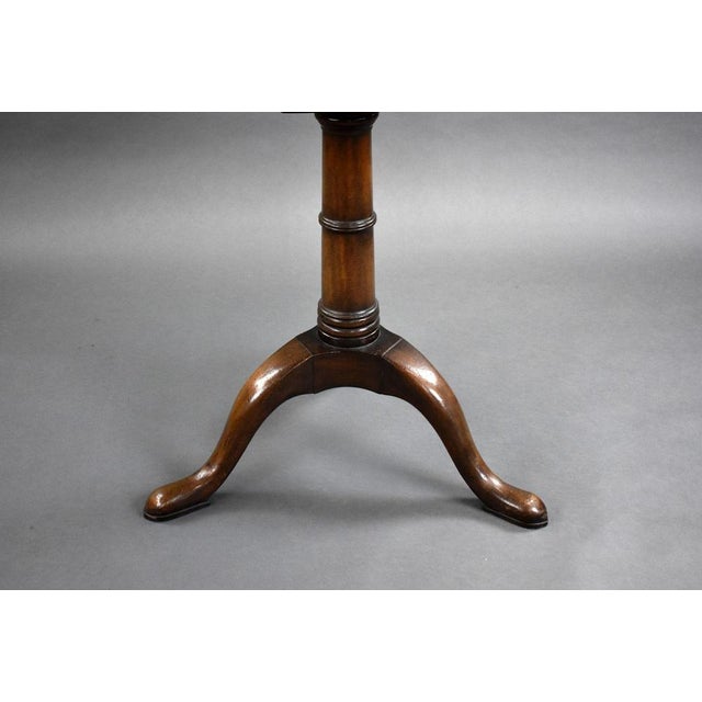 Late 18th Century George III Mahogany Snap Top Circular Tripod Table, 1780s For Sale - Image 5 of 8