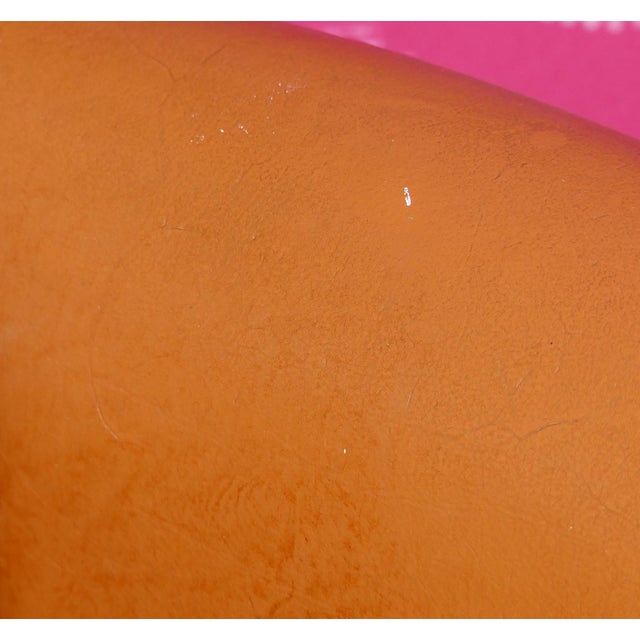 Chippendale Chesterfield Armchair in Caramel Leather, 1960s For Sale - Image 10 of 11