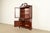 Baker Furniture Style Georgian Carved Flame Mahogany Lighted Breakfront Bookcase Cabinet, Circa 1940s For Sale In South Bend - Image 6 of 15
