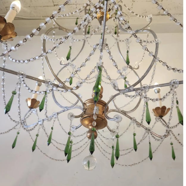 1990s Tuscan Style Chandelier For Sale - Image 4 of 4