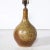 Tan Mid-Century Modernist Hand-Glazed Ceramic Table Lamp With Speckled Volcanic Detail For Sale - Image 8 of 11