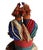 1980s Vintage African Beaded Fali Namji Twin Fertility Dolls Cameroon 10.5" H For Sale - Image 5 of 6