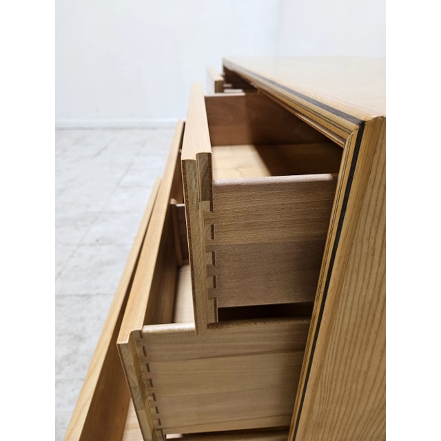 1980s Henredon Scene Two Bachelors Chest of Drawers Dresser Burlwood Art Deco For Sale - Image 11 of 11