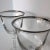 Vintage Double Line Platinum Rim Crystal Wine Glasses - a Pair For Sale - Image 11 of 13