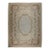 9x12 Vintage Aubusson Flat Weave Wool Rug, Beige Rose Medallion For Sale