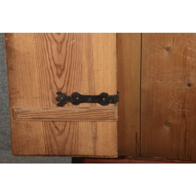 Antique Baroque Cabinet in Painted Softwood, 1750 For Sale - Image 9 of 18