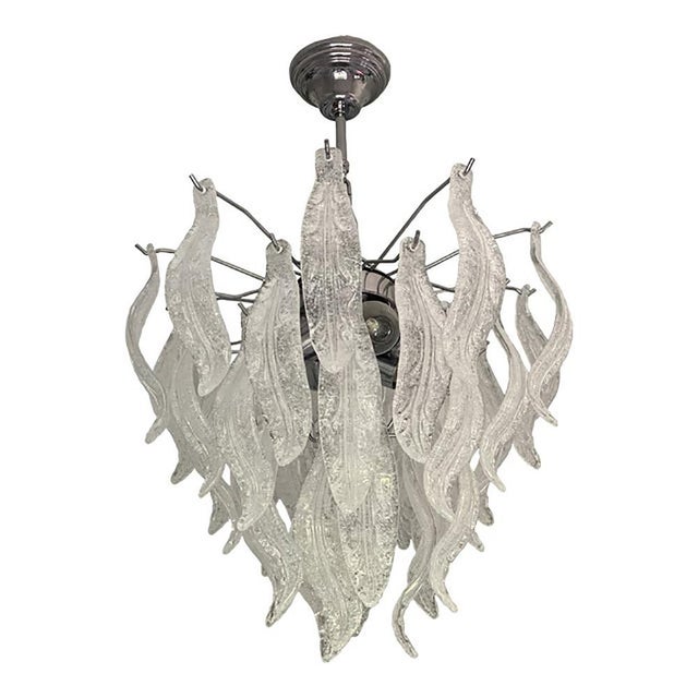 Leafes Murano Glass Chandelier by Simoeng For Sale - Image 6 of 6