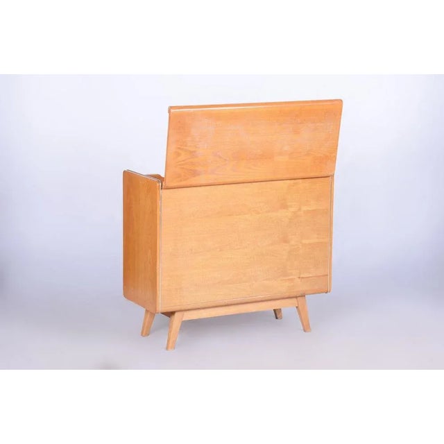 Restored Mid-Century Hinged Storage Cabin. Source: Czechia Period: 1950-1959 Maker: Jitona Sobeslav Material: Ash Revived...