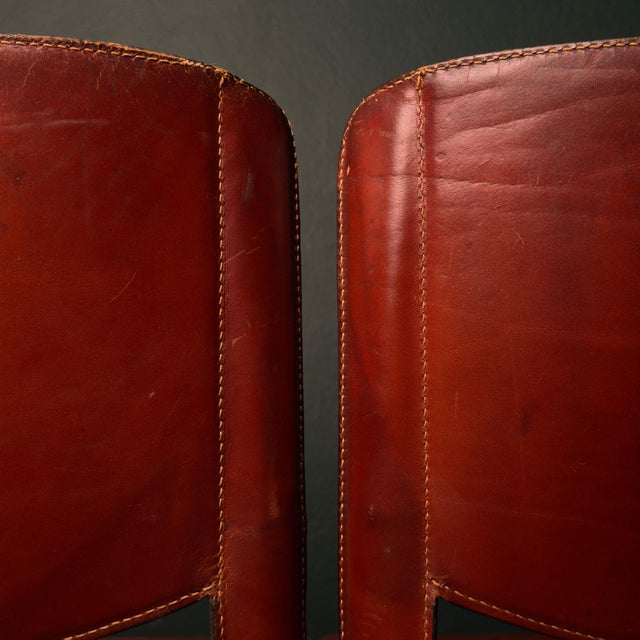 Mid-Century Sistina Saddle Dining Chairs by Tito Agnoli for Matteo Grassi, Italy, 1980s, Set of 4 For Sale - Image 18 of 18