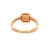 Gemstone Mid 20th Century Fred of Paris Paindesure Pink Quartz & Diamond 18k Rose Gold Ring - Size 7.75 For Sale - Image 7 of 7