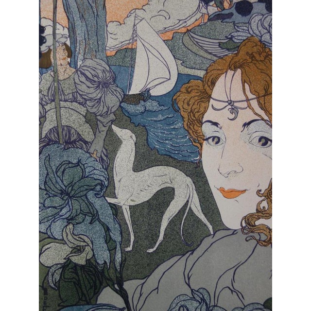 Georges De Feure, Return, Original Signed Lithograph, 1897 For Sale - Image 6 of 7