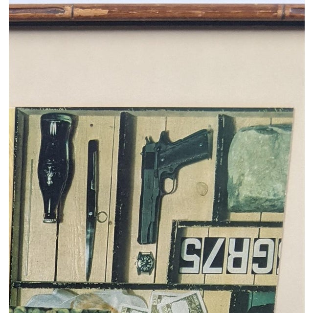 Attributed to Norma Spitzbart | Mid-Century Modern Mixed-Media Collage | Nyu & American University Provenance | C. 1965–1968 For Sale In New York - Image 6 of 17