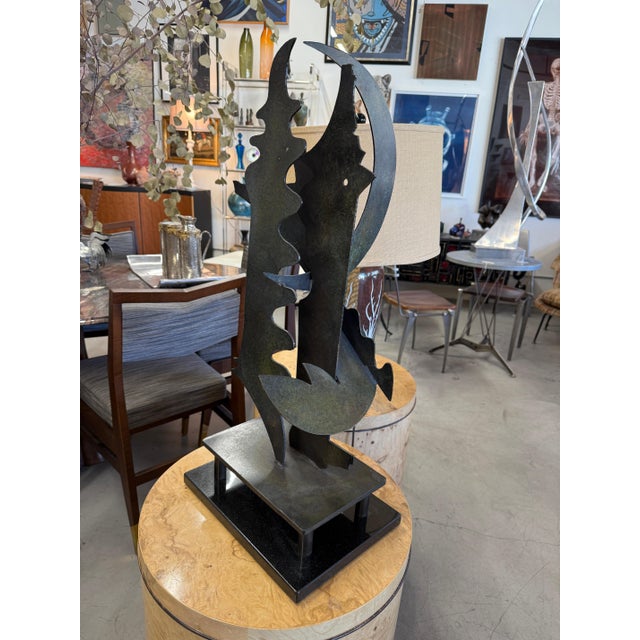 1991 Daniel Stolpe Abstract Iron Sculpture For Sale - Image 12 of 18