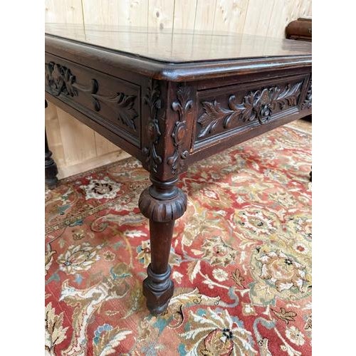 Large Louis XIII Style Center Table in Fir For Sale - Image 5 of 10