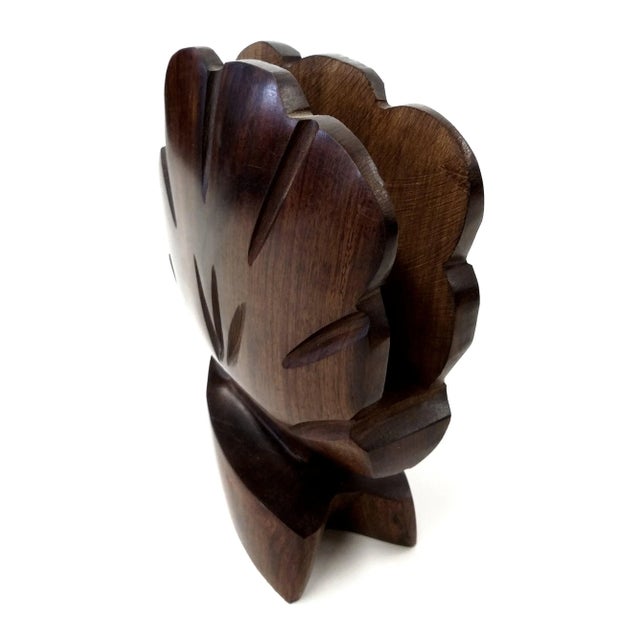 A nice addition to your summer tabletop. Will not blow over in the wind!! Lovely natural deep wood with nice grain and...