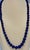 Vintage Graduating Lapis Lazuli Single Strand Necklace 14 Kt Yellow Gold Clasp For Sale - Image 4 of 18