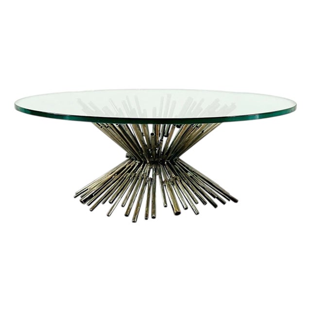 Silas Seandel Brutalist Tubular Coffee Table, 1970 For Sale
