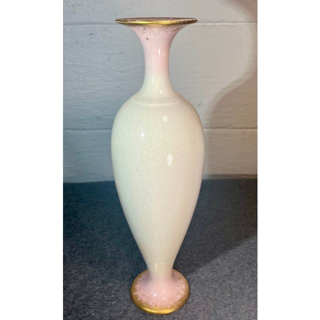 Ceramic Late 20th Century Imperial Bonn Hand Painted Porcelain Vase For Sale - Image 7 of 11
