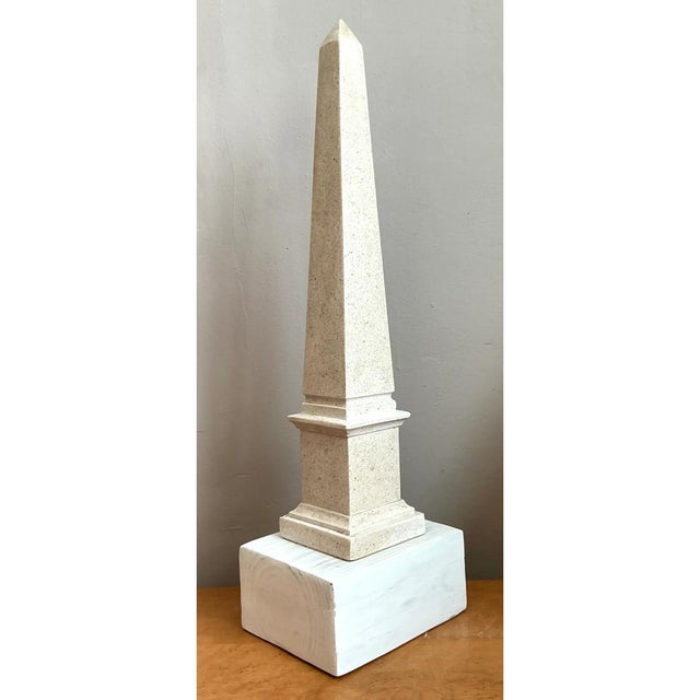 Vintage Stone and Wood Obelisk For Sale In West Palm - Image 6 of 12