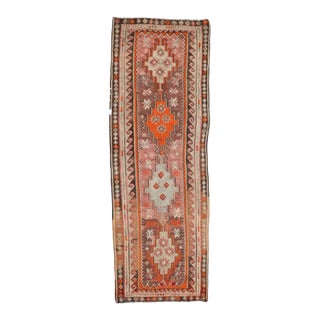 Mid 20th Century Vintage Turkish Kars Kilim Rug For Sale