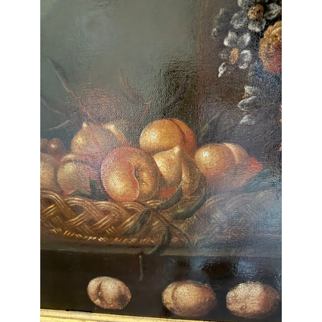 ⸻ Description An elegant 18th Century Neapolitan School still life depicting an abundant arrangement of flowers in a...