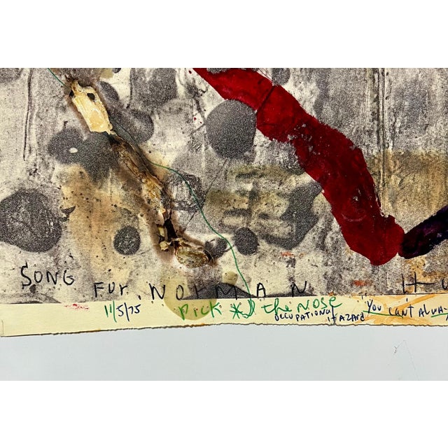 Marty Greenbaum, Pop Art Brut Collage Mixed Media Print, Painting, Burning, Tape, Marty Greenbaum For Sale - Image 4 of 15