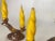 French Candleholder Ceramic with Yellow Candles, France, 1970s, Set of 4 For Sale - Image 4 of 11