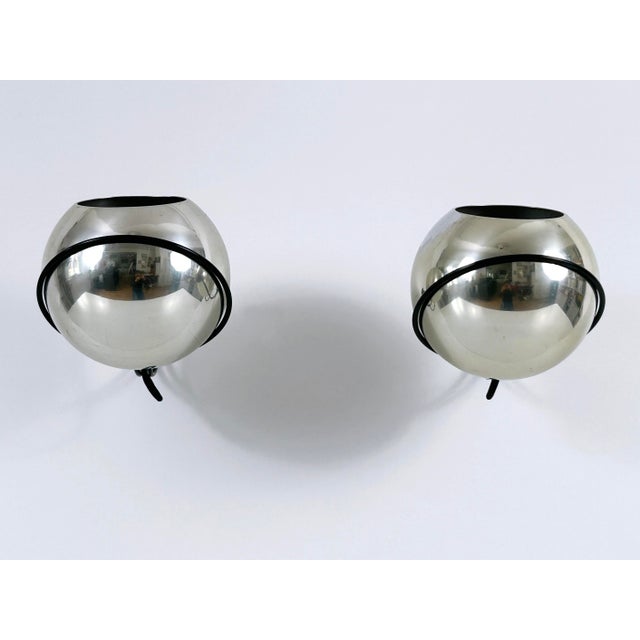 Model 232/G Spherical Sconces by Gino Sarfatti for Arteluce, Italy, 1961, Set of 2 For Sale - Image 10 of 18