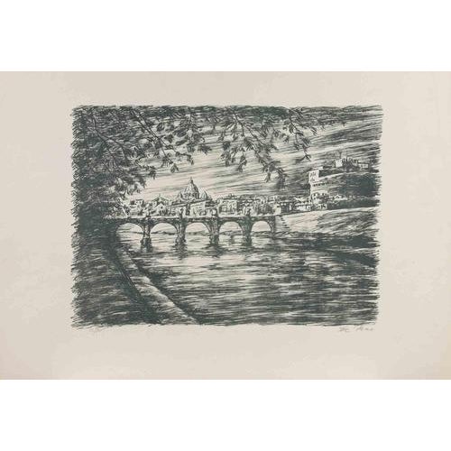 Lithograph on paper. Hand signed and numbered in pencil. Edition of 90. Very good condition. This piece is attributed to...
