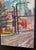 Early 21st Century Snowy City Atmosphere by Delton Demarest | Oil on panel Cityscape with snow and buildings. For Sale - Image 5 of 5
