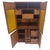 Solid Teak Multiple Fitted Drawers Amber Textured Glass Doors Cabinet Credenza For Sale - Image 9 of 16
