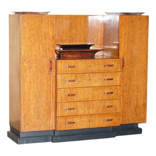 Vintage Art Deco Wardrobe, 1920s For Sale