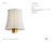 Visual Comfort Signature 4" Champagne Silk Bell Empire Shade Designer: Visual Comfort Signature Height: 4" Base: Shade...