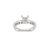 Platinum Platinum 18k White Gold Igi 1.58ct Princess Lab Grown Diamond Engagement Ring, Size 5.5 For Sale - Image 8 of 9