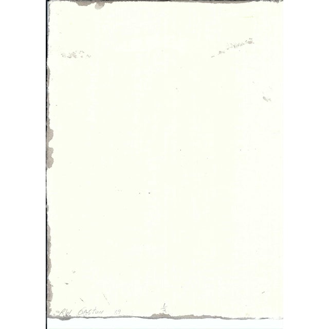 Modern 1989 Rodger Gaston Modern Intaglio For Sale - Image 3 of 3