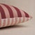 2020s Schumacher Hanson I/O Stripe 18" Pillow In Raspberry For Sale - Image 5 of 5