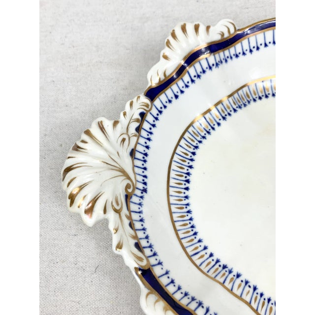 Traditional Antique Ceramic Serving Dish For Sale - Image 3 of 9
