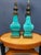 1950s Pair of Ceramic and Brass Table Lamps by Edwin Cole for Stiffel Mid Century For Sale In Philadelphia - Image 6 of 17