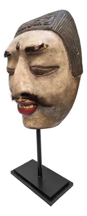 Balinese Mask on Steel Base, 1950s