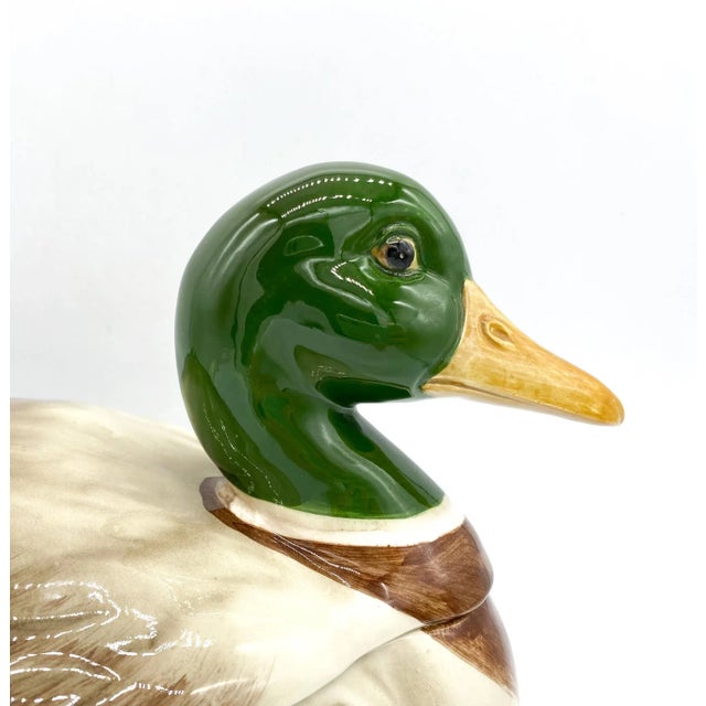 20th Century Duck Soup Tureen With Ladle 3 Piece Set Chairish