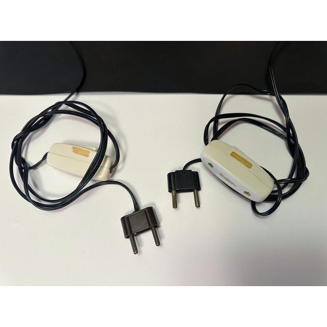 Red Pair of Vintage Fornasetti Table Lamps For Sale - Image 8 of 8