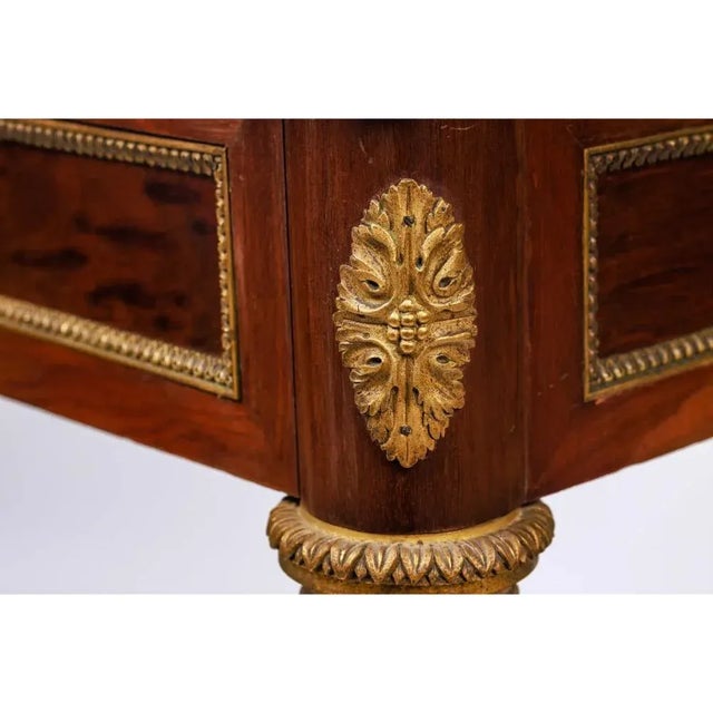 French Antique Ormolu-Mounted Mahogany Envelope Games Card Table, C. 1870 For Sale - Image 9 of 12
