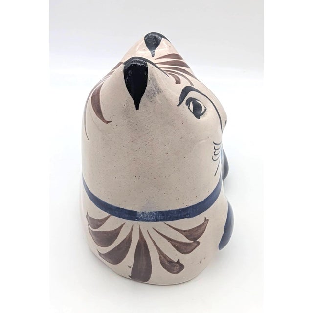 Mexican 1970s Tonalá Mexico Ceramic Cat Figurine For Sale - Image 3 of 11