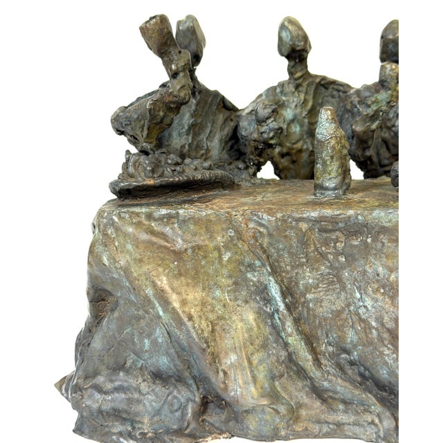 Daredjan Zourabichvili “Feast” Signed & Numbered Bronze Sculpture, Edition 2/8 For Sale - Image 12 of 18